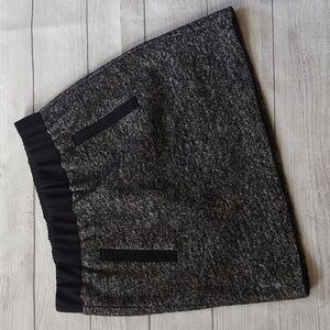 LOFT PULL-ON WOOL MINI SKIRT NWT